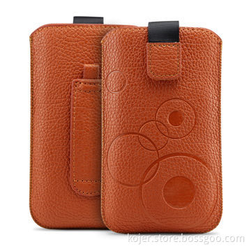 Cases for iPhone 4/4S, Made of PU Leather Material with Retractable Pull-tab, OEM Orders Welcomed